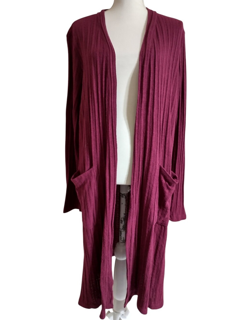 Maurices Lightweight Long Ribbed Cardigan